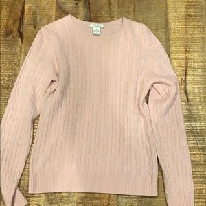 Size M pink cashmere sweater